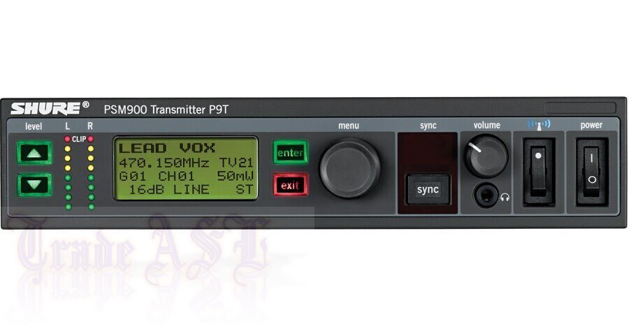 Shure P9TE-K1E, Одноканальный передатчик персонального мониторинга PSM900